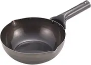 Pearl Metal HB-1045 Extra Deep Frying Pan, 8.7 inches (22 cm), Induction Compatible, Iron Frying Pan, Deep Type, Iron Craftsmen, Made in Japan