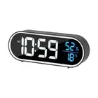 Stylish Mirror LED Alarm Clock with Snooze and Independent Alarm Function