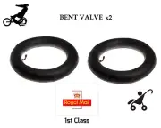 2 x Inner Tubes 12" BENT VALVE Fits Phil and Teds Sport 1st Class Royal Mail