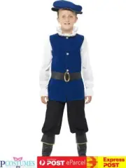 Boys Royal Tudor Medieval Historical Shakespeare Costume Book Week Outfit