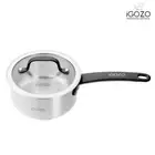 iGOZO 16cm Elite 304 Stainless Steel Saucepan + Glass Lid | Kitchenware Cookware