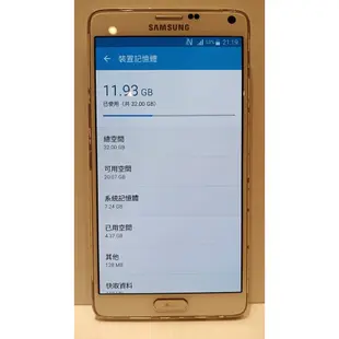 三星 SAMSUNG GALAXY Note4 SM-N910U 5.7吋 3G/32G 安卓6.0 八核心 手機 T1