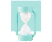 Creative Bedroom Bedside Hourglass with Sleeping Lamp Atmosphere Children Lighting Colorful Atmosphere Lamp-Blue