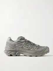 [Salomon] Salomon - Xt-6 Rubber-trimmed Mesh Sneakers - Gray - UK 4 UK 4 Gray