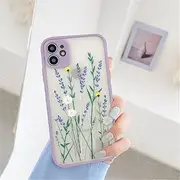 Vintage Leaves Flower Phone Case for iPhone 12 11 13 Pro Max 14 Pro X XR XS Max 8 7 Plus SE 2020 Camera Protection Hard PC Coque,13PR,for iPhone SE(2020)