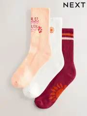 Soleil Cushion Sole Ribbed Sport Ankle Socks 3 Pack With Arch Support (AJ0035) | $19