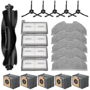 For X8 Pro/X8 Pro Robot Vacuum Cleaner Main Side Brush Hepa Filter Mop Cloth Dust Bags Accessories As Shown