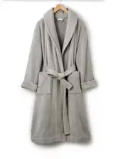 Hotel Collection Turkish Cotton Shawl-Collar Robe Size: Small/Medium