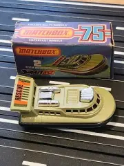 Matchbox Superfast No. 2 Rescue Hovercraft 1972 NOS MINT BLACK BOTTOM