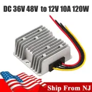 Car 10A 120W DC 36V/48V to 12V Voltage Converter Step Down Regulator Transformer