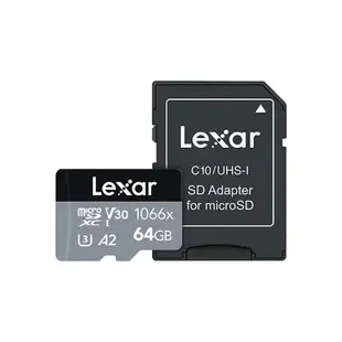 Lexar 雷克沙 Professional 1066x microSDHC/microSDXC 64G 記憶卡