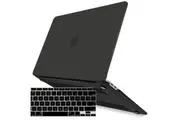 MacBook Air 13 Inch Case 2022 2021 2020 2019 2018, A1932, A2179,A2337 Shell Case Keyboard Cover Black