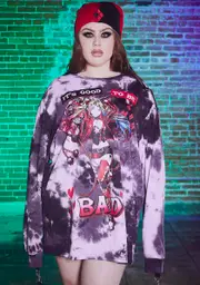 [Dolls Kill x DC] Plus Demented Darling Long Sleeve Tee