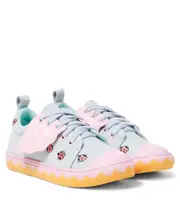 [Stella McCartney Kids] Stella McCartney Kids Embroidered sneakers UK 2 blue
