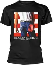 [Plastichead] Bruce Springsteen 'Born in The USA' (Black) Unisex T-Shirt - M