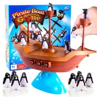 在飛比找蝦皮購物優惠-🌸熊麻麻百貨🌸諾亞方舟桌遊 企鵝平衡遊戲 海盜船 企鵝海盜船