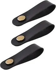 UPKOCH Ukulele Guitar Neck Strap Holder Leather Head Belt for Acoustic Electric Guitar Easy Attach Safe Lock Design for Guitarists Black