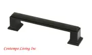 4-1/4" Roma Square Oil Rubbed Bronze Kitchen Cabinet Bar Pull Handle Hardware