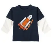 Gymboree Rocketship Blast Off long sleeve top size 3-6 months NWT