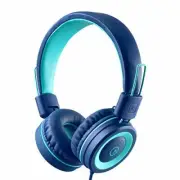 Kids Headphones Foldable Stereo Tangle Free Jack Wired Cord On Ear Headset New