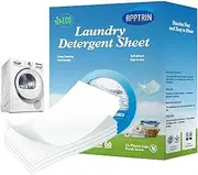 Detergent Sheets | Scent Liquidless Laundry Detergent - Natural Laundry Strips for Deep Cleaning, Dorms, Traveling, Hotel, Home Ruftup