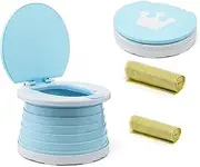 Travel Potty Seat for Toddler,Foldable Potty Seat for Toddler Travel for Car, Camping, Outdoor, Indoor (Green)