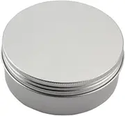 Vaguelly 250ml Airtight Screw Lid Aluminum Box with Small Container Lid for Skincare Cosmetics Travel