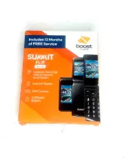 Boost Mobile Summit Flip 2.8" 5mp Prepaid Flip Phone 12 Months Service NEW