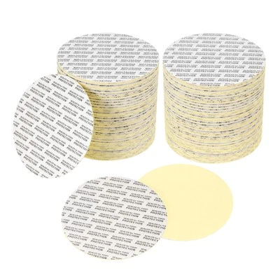 120Pcs 76mm/2.99" Adhesive Round PS Pressure Sensitive Seals Black Text, White