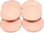SHINEOFI Diy Challenge Coins Set 6pcs Engraved Coins Brass Blanks Threaded Edges Metal Craft for Medals Collectibles