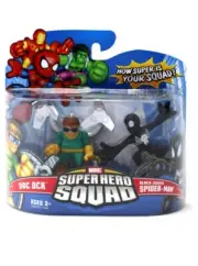 Marvel Universe Super Hero Squad Doc Ock & Black Suit Spider-Man Figures Hasbro