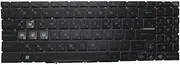Laptop Blue Monochrome Backlit Keyboard for MSI Cyborg 14 A13U A13UCX A13UDX A13V A13VE A13VF MS-15P1 Korean KR Black without Frame New
