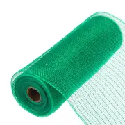 10 Inch Glitter Poly Burlap Mesh for Mesh Ribbon 10 Yard Emerald Green