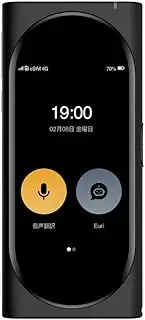 Langogo Genesis Pocket AI Translator with Global Mobile Hotspot, 100+ Languages Instant Two-Way Voice Translator Device and Transcription Recorder, Integrated eSIM, 3.1inch Retina Display, Black