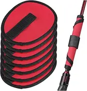 TOGEVAL 8pcs Fishing Lure Wraps for Rod: Hook Covers Shield - Portable Bait Storage for Fishermen - Saltwater Resistant Fishing Gear