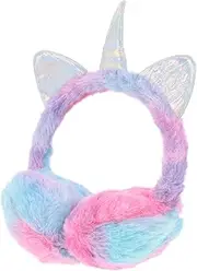 [IWOWHERO] unicorn earmuffs ear covers for cold weather earmuffs for women winter animal ear skiing earmuff plush soft earmuffs toddler headband plush ear cover riding Miss warmer