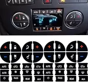 2 Packs AC Dash Button Repair Kit -Compatible with Chevy, Best for Fixing Ruined Faded A/C Control Buttons - Decal Replacement Fits Select 07-14 GM Vehicles - Car SUV Van Truck Accessories