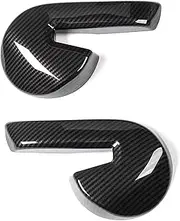 Carbon Fiber Car Seat Adjustment Backrest Handle Button Switch Handle Decorative Cover Sticker, Fit for Ford Fit for Mustang 2015-Up Interior Stickers