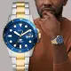 【FOSSIL】Blue Dive 潛水風格手錶-42mm 畢業禮物(FS6034)