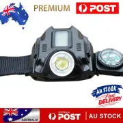 LED Wrist Flashlight Torch USB Rechargeable Outdoor Camping Waterproof Lamp