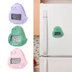 Cute Dinosaur Kids Timer LCD Loud Alarm Digital Timer Magnetic Countdown Timer