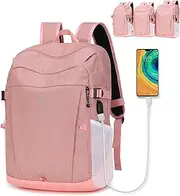 [BESMART] Travel Laptop Backpack for Women in 3 Size,TSA Fridendly Backpack fits 13.5/15.6/17.3 inch Laptop with USB Charging Port, Lightweight College Backpack for Hiking/Sport/Outdoor
