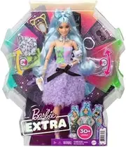 Barbie Extra Doll & Accessories Set with Pet, Mix & Match Pieces for 30+ Looks, Multiple Flexible Joints, Kids 3 Years Old & Up, GYJ69