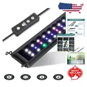 Customizable 29W Full Spectrum Aquarium Light with 10 Brightness Levels & Timers