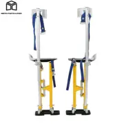 Yellow Drywall Stilt 24"-40" Adjustable Aluminum Tool Stilt For Painting Taping