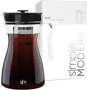 [Simple Modern] Hugo Cold Brew Coffee Maker | Airtight Pitcher with Fine Mesh Filter | Iced Tea Brewer | 1.5 Quart