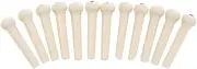 10Pcs White Extractor Guitar Set Metal Performance Guitar Pegs Acoustic Guitar