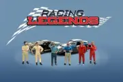 RACING LEGENDS 6 PC. FIGURINE SET 1/64 DIECAST AMERICAN DIORAMA AD-76503MJ