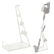 Universal Non-punch Vacuum Cleaner Floor Storage Bracket for Dyson - White
