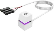 bairong 2M Portable LED Lights Computer Desktop Switch PC External Power On/Off Button Cable, RGB Light